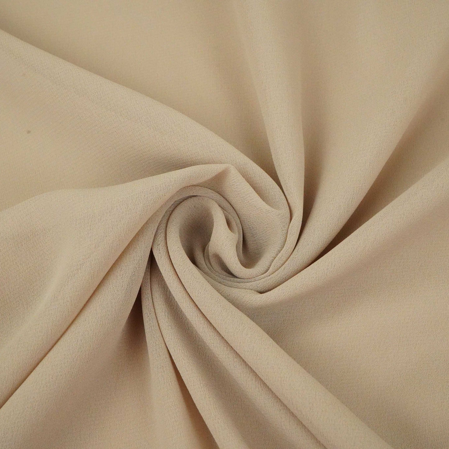 Beige Solid 60Gm Georgette Fabric SSMG-30