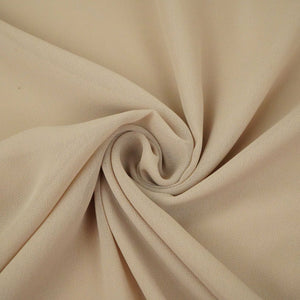 Beige Solid 60Gm Georgette Fabric SSMG-30 - TradeUNO