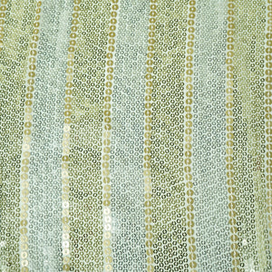 Silver & Gold Dyeable Sequins Embroidery Georgette Fabric