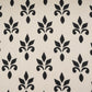 Black with Off White Floral Print Muslin Fabric MT-29394