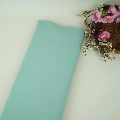 Exclusive Mint Green Solid Malai Crepe Fabric ST-13204 - TradeUNO