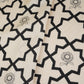 Black with Off White Moroccon Print Muslin Fabric MT-29397