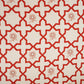 Red with Cream Moroccon Print Muslin Fabric MT-29395