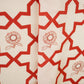 Red with Cream Moroccon Print Muslin Fabric MT-29395