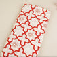 Red with Cream Moroccon Print Muslin Fabric MT-29395