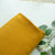 Mustard Solid Chanderi Velvet Fabric 18421