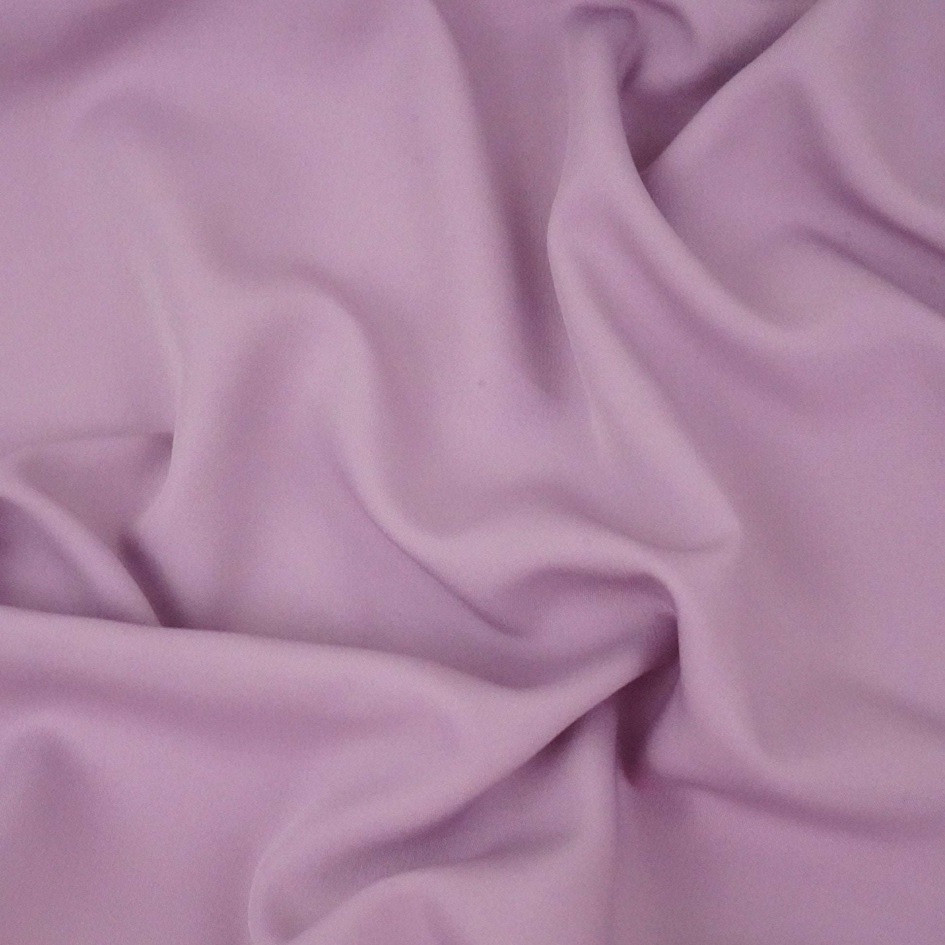 Lavender  Solid Malai Crepe Fabric - TradeUNO