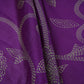 Purple Floral Print Pure 70gm Chanderi Fabric SN-30528