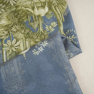 Dark Grey Traditional Print Muslin Fabric MT-29399