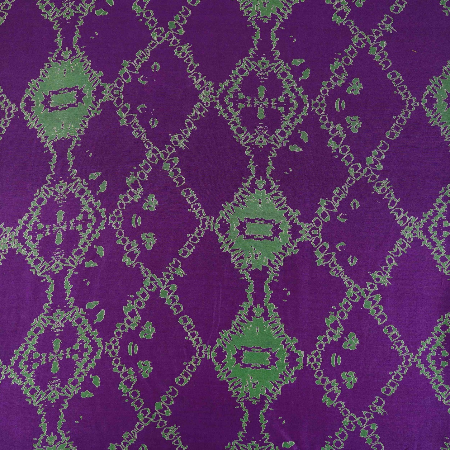 Purple Shibori Print Pure 70gm Chanderi Fabric SN-30537