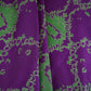 Purple Shibori Print Pure 70gm Chanderi Fabric SN-30537