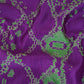 Purple Shibori Print Pure 70gm Chanderi Fabric SN-30537