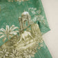 Green Traditional Print Muslin Fabric MT-29400