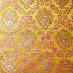 Mustard Tanchui Silk Fabric