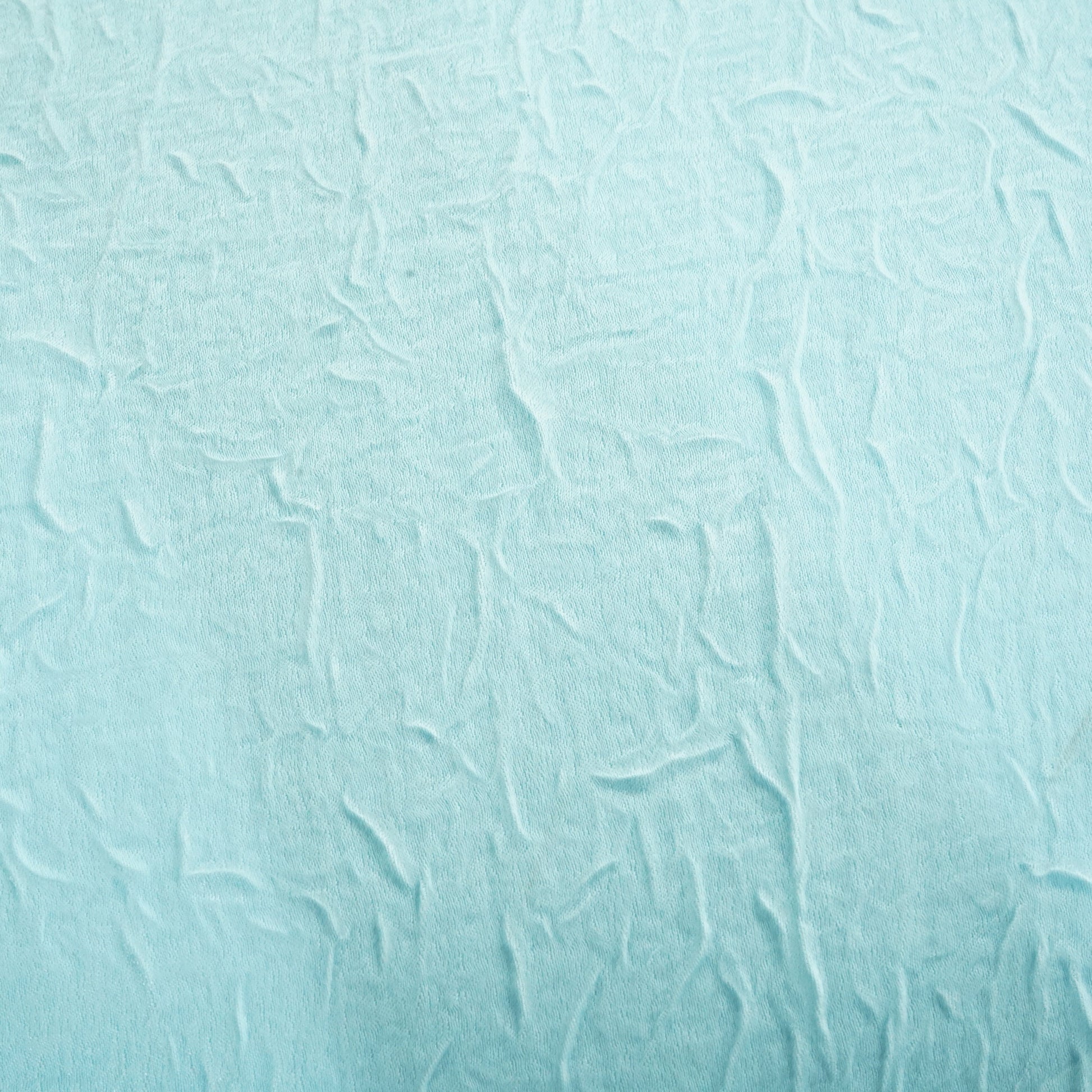 Blue Solid Crushed Chanderi Velvet Fabric 13287