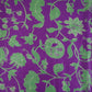Purple Floral Print Pure 70gm Chanderi Fabric SN-30526