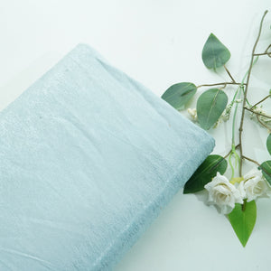 Blue 3D Foil Silk Crepe Fabric 9957