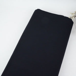 Premium Black Solid Cotton Mulmul Fabric MSMR-17021 - TradeUNO