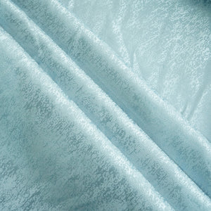 Blue 3D Foil Silk Crepe Fabric 9957
