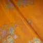 Mustard Yellow Meenakari Floral Pure Tissue Fabric SGS-30720