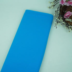 Azure Blue Solid georgette Fabric TU-6847 - TradeUNO