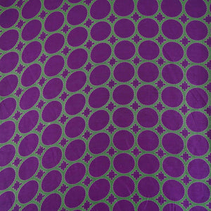 Purple Polka Dot Print Pure 70gm Chanderi Fabric SN-30549 - TradeUNO