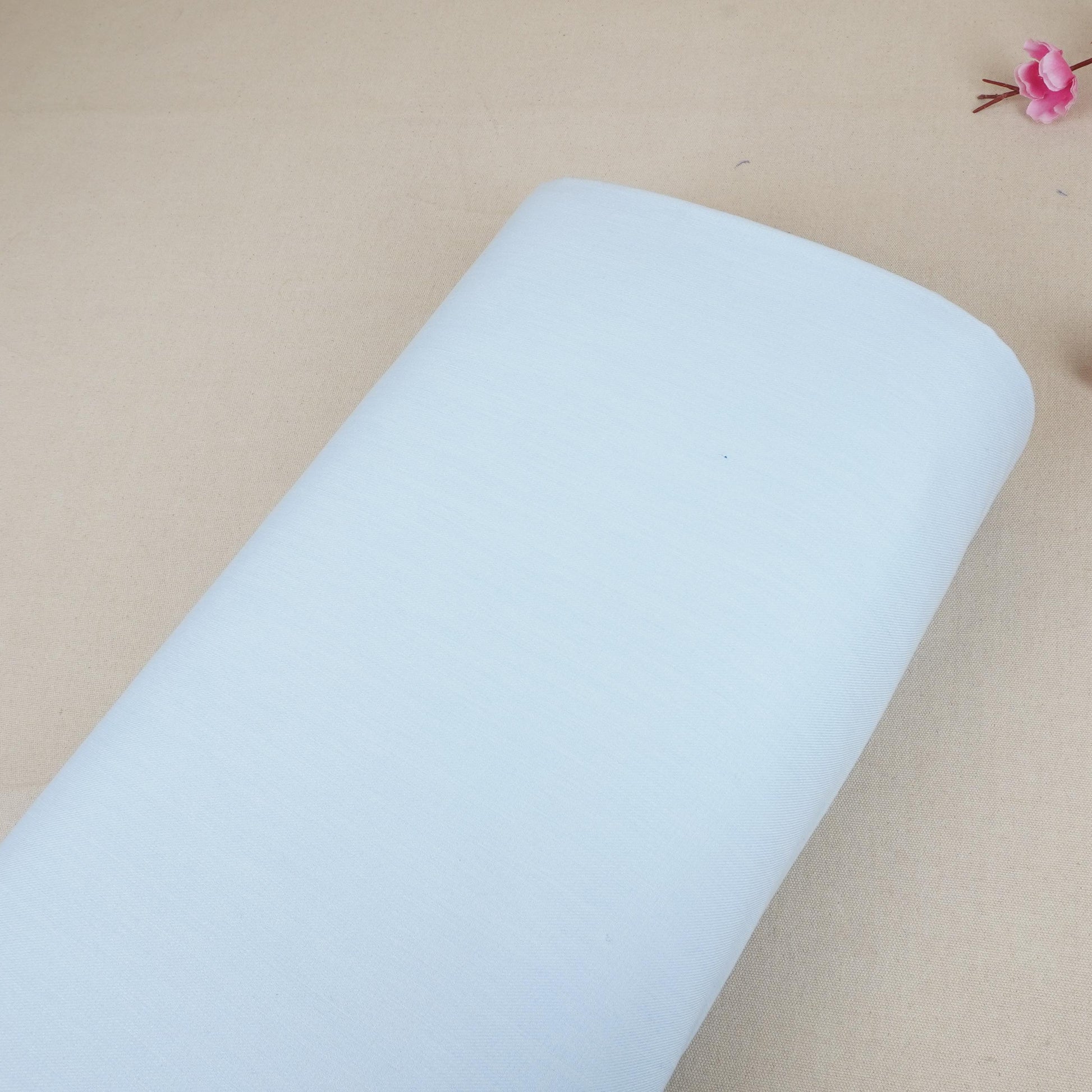 Sky Blue Solid Thin Denim Fabric KS-29404