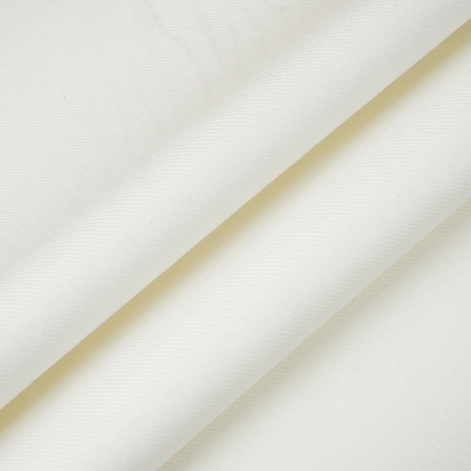 White Solid Thin Denim Fabric KS-29405