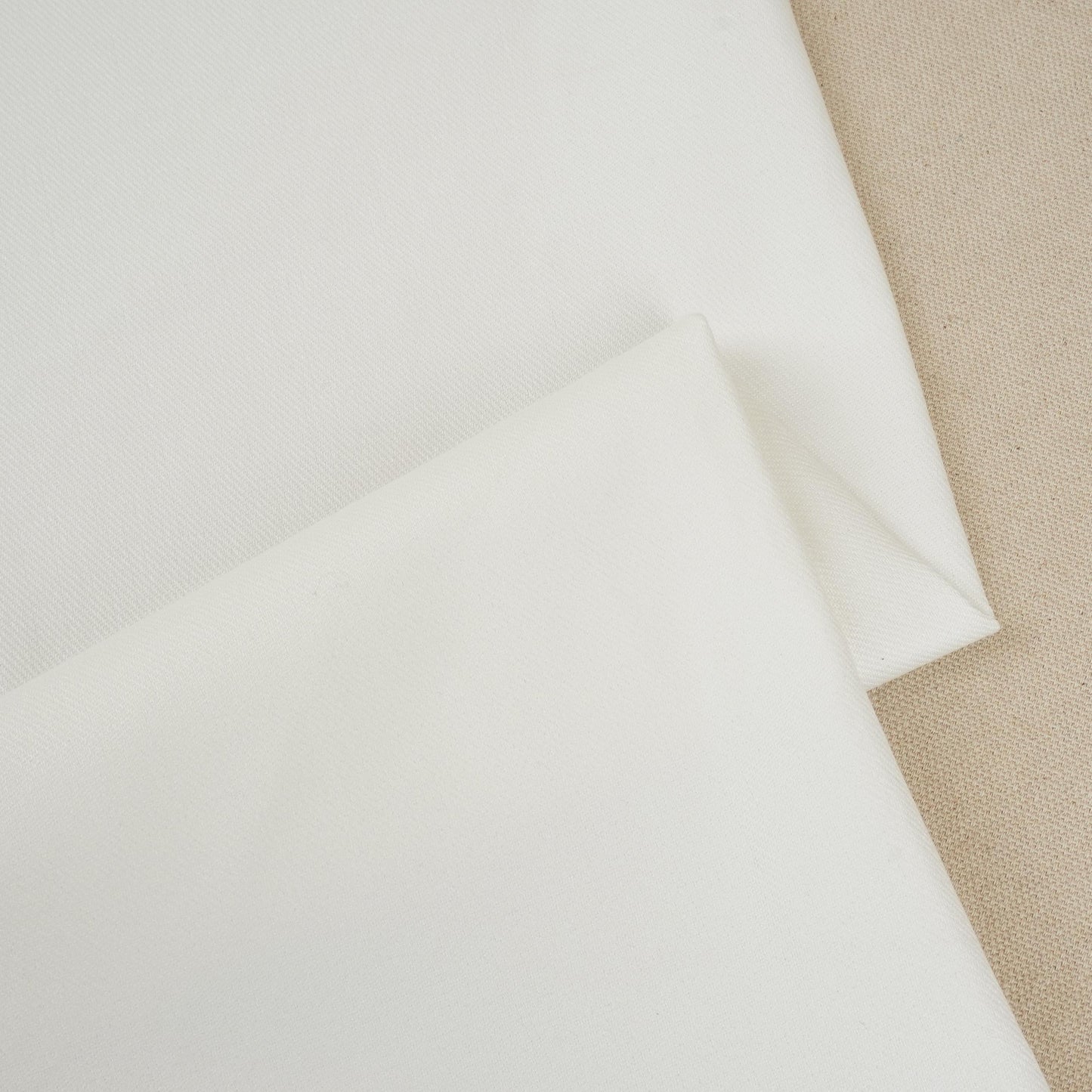 White Solid Thin Denim Fabric KS-29405