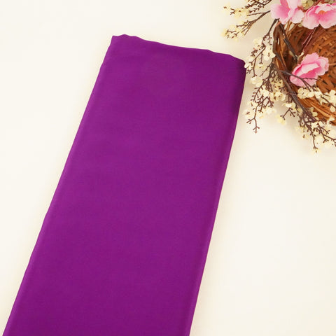 Purple Solid Natural Crepe Fabric GT-19723 - TradeUNO