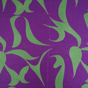 Purple Abstract Print Pure 70gm Chanderi Fabric SN-30548 - TradeUNO
