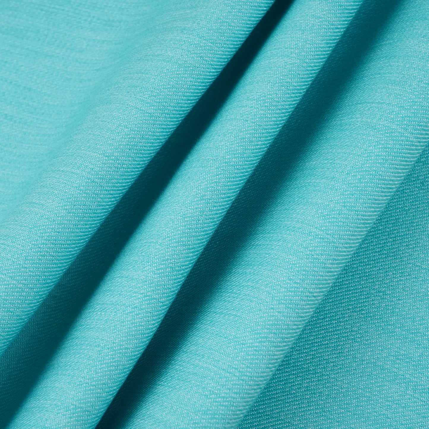 Turquoise Green Solid Thin Denim Fabric KS-29407