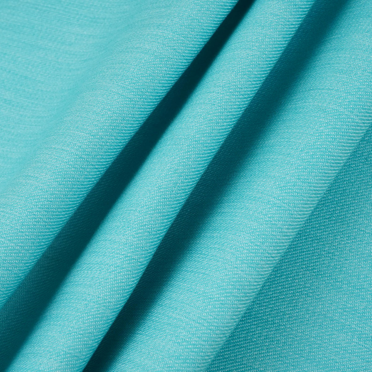 Turquoise Green Solid Thin Denim Fabric KS-29407