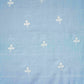 Light Blue Floral Embroidery South Cotton Fabric ZA-30590