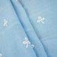 Light Blue Floral Embroidery South Cotton Fabric ZA-30590