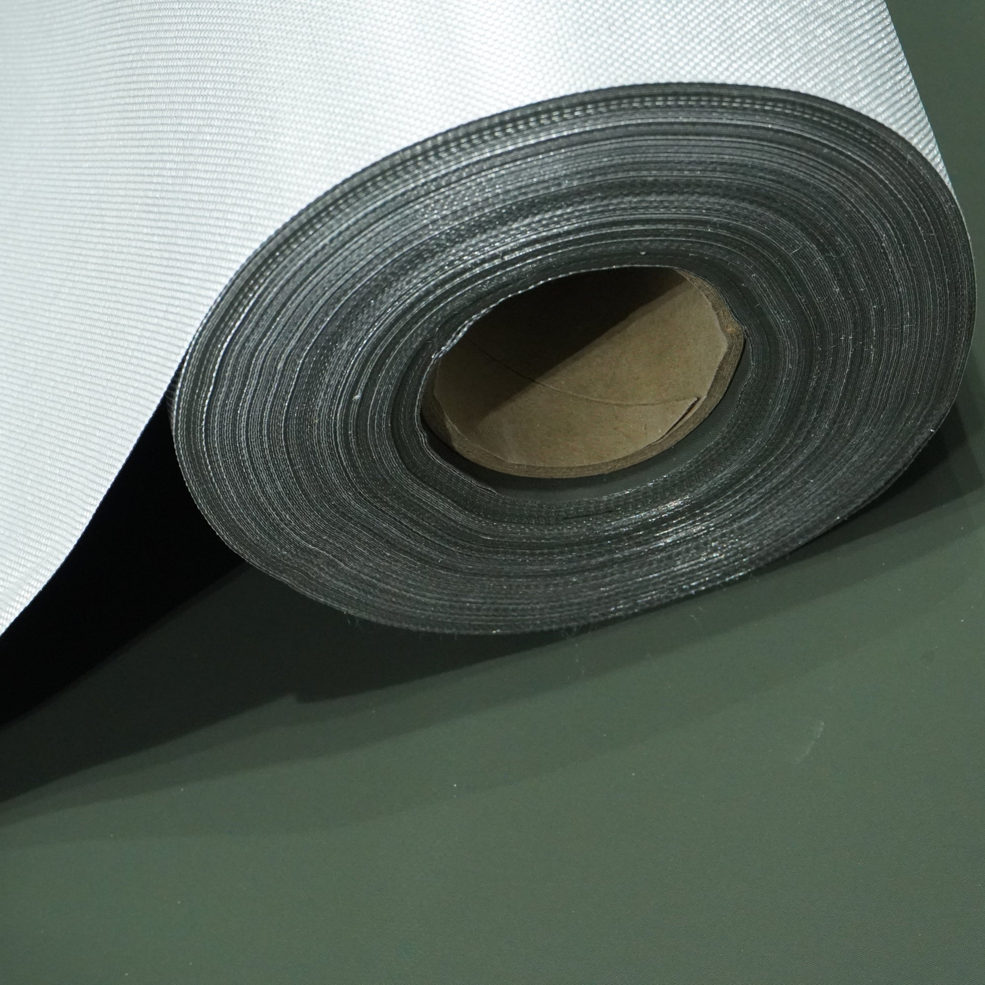 560 GSM Single Side Coated PVC Fabric Olive Green