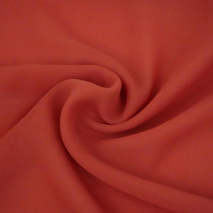 Classic Dusky Orange Solid Georgette Fabric VF-14085 - TradeUNO