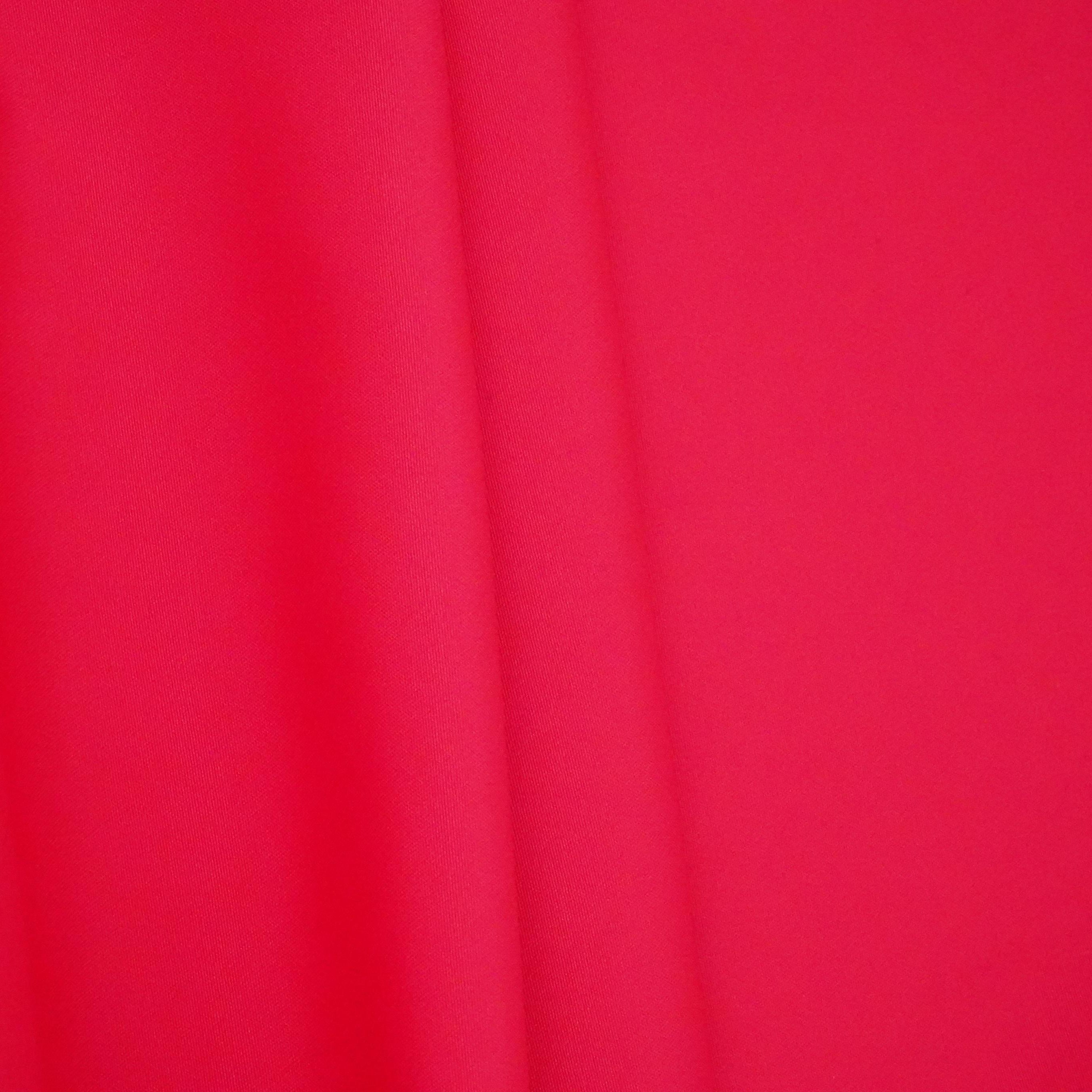 Ruby Red Solid Malai Crepe Fabric ST-13182 - TradeUNO