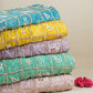 Pista Green Sequins Cutdana embroidery Tissue Fabric AC-29214