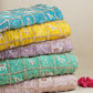 Yellow Sequins Cutdana embroidery Tissue Fabric AC-29213