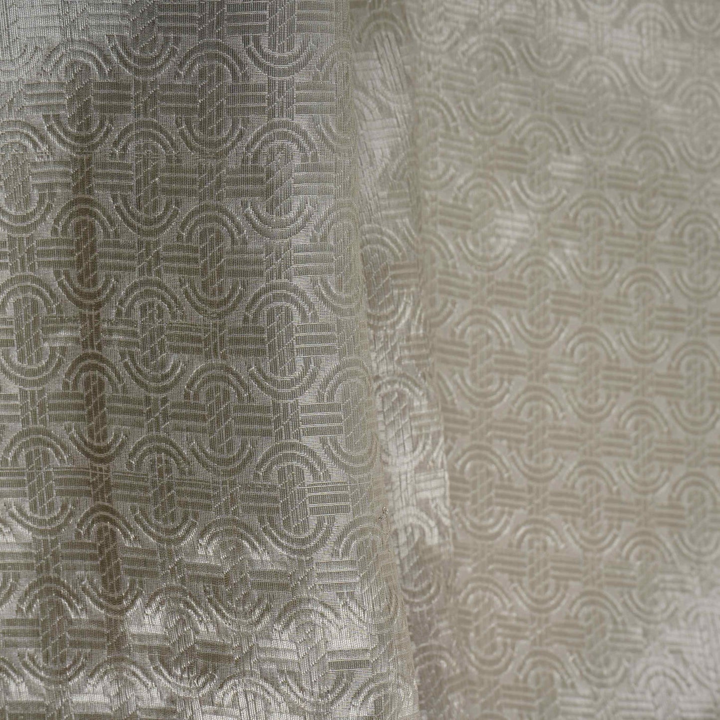 Magenta With Silver Gold Zari Work Tissue Fabric CW-32597