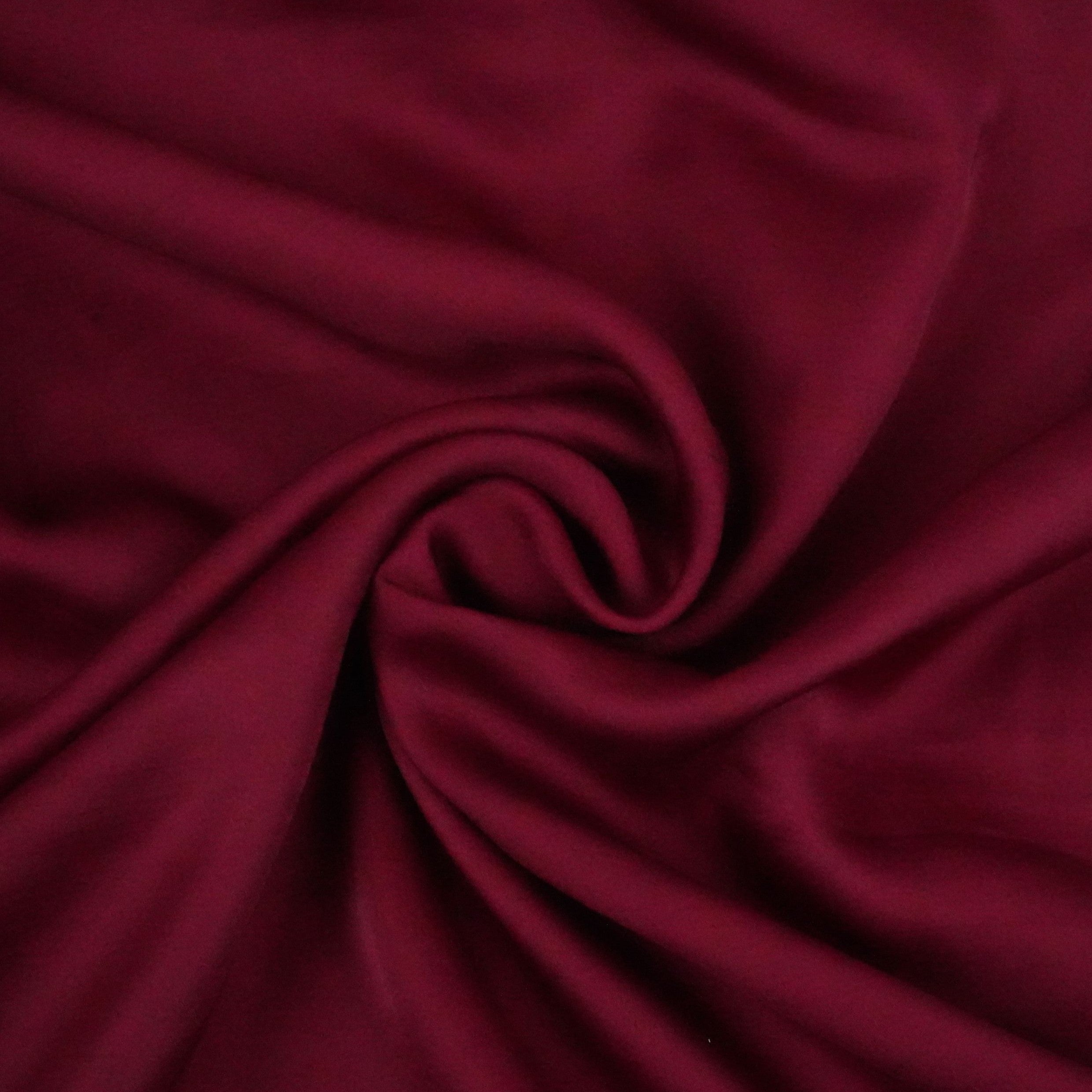 Maroon Solid Bemberg SIlk Fabric KC-16034 - TradeUNO