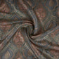 Olive Charcoal Jamawar Dola Jacquard Fabric SGS-30715