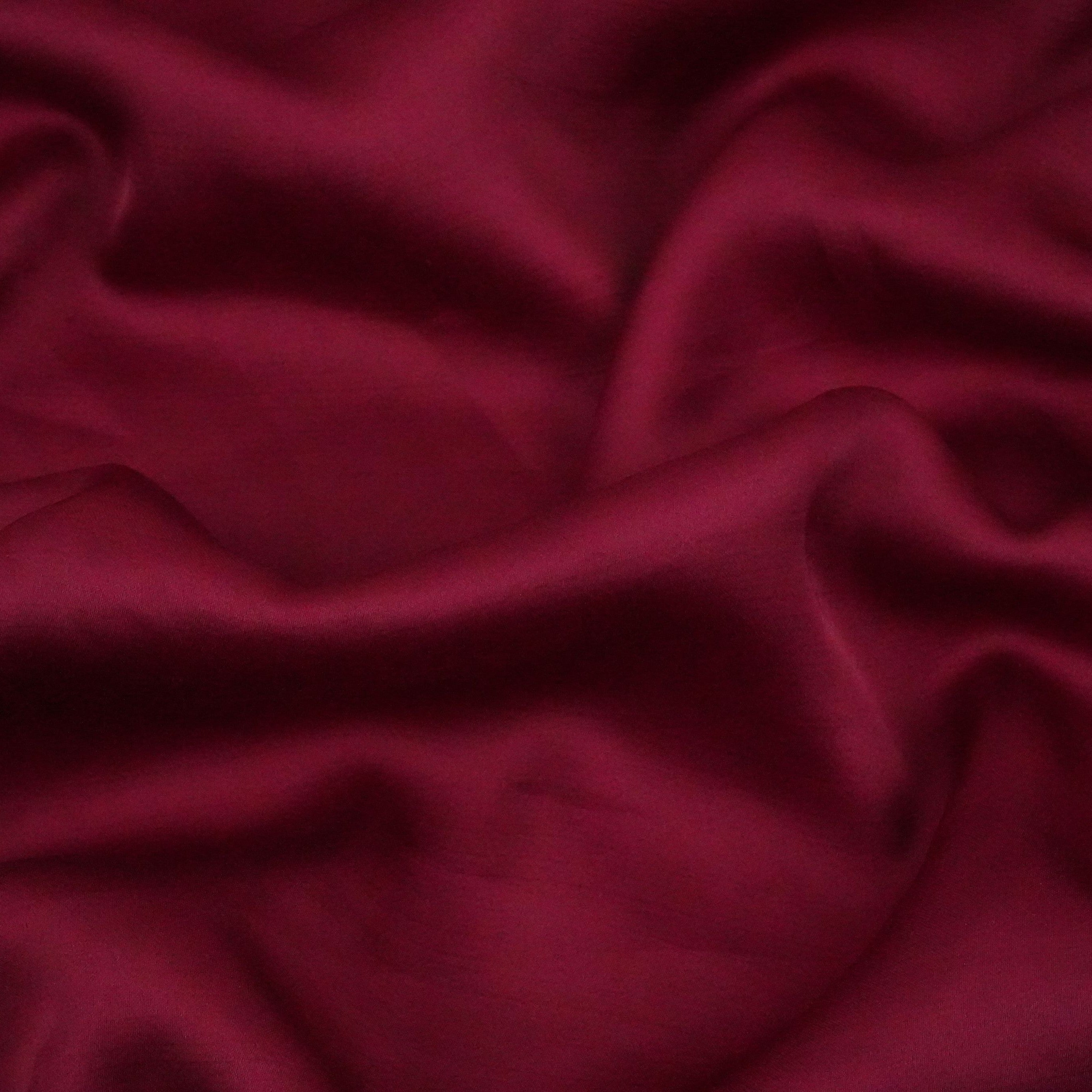 Maroon Solid Bemberg SIlk Fabric KC-16034 - TradeUNO