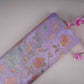 Lilac Floral Jaal Dola Jacquard Fabric SGS-30706