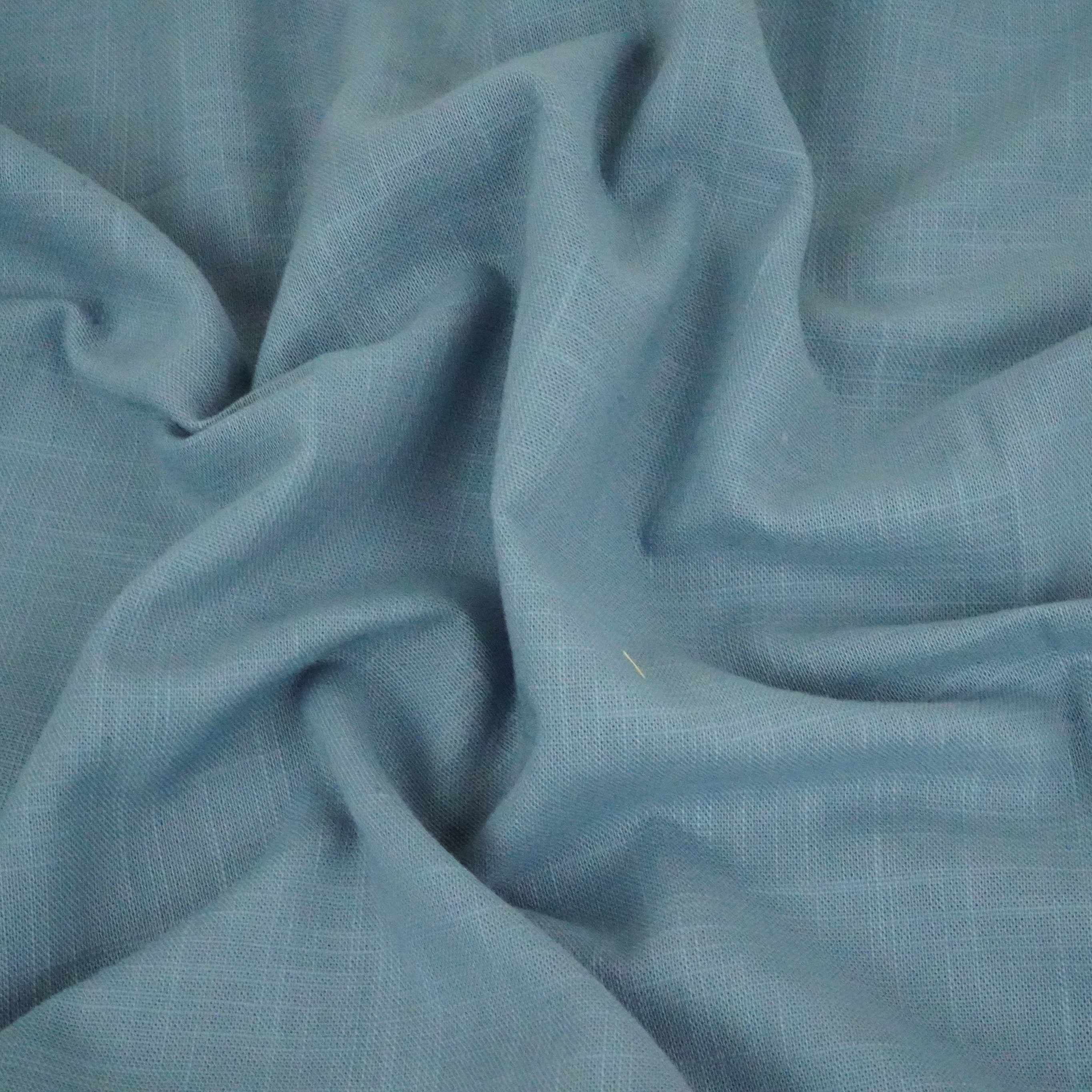 Light Grey Solid Cotton Linen Slub Fabric SG-30360 - TradeUNO