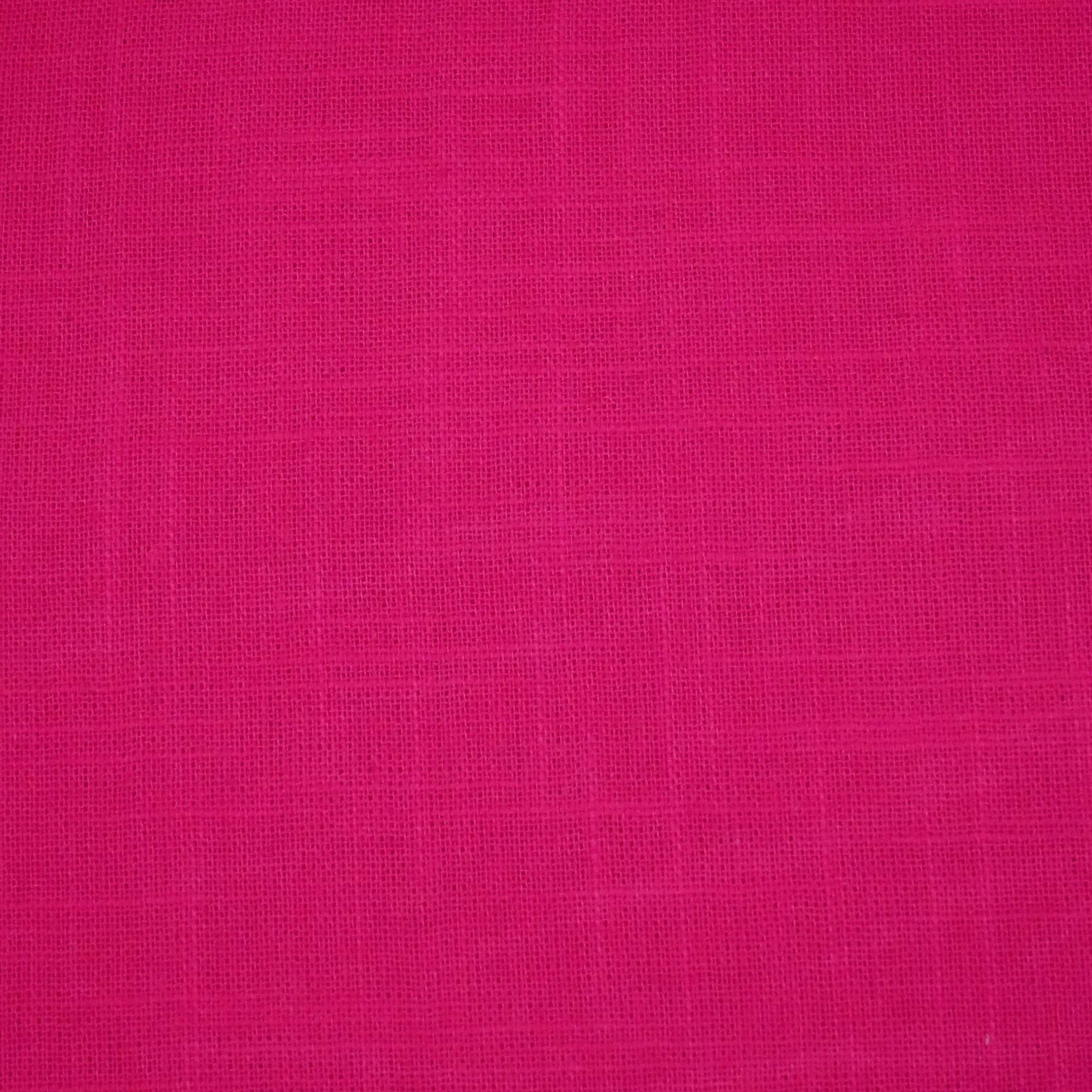 Dark Pink Solid Cotton Linen Slub Fabric SH-17226 - TradeUNO