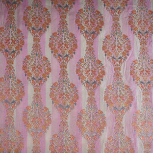 Cream Meenakari Dola Jacquard Fabric SGS-30717 - TradeUNO