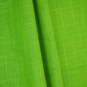 Parrot Green Solid Cotton Linen Slub Fabric SG-30363 - TradeUNO