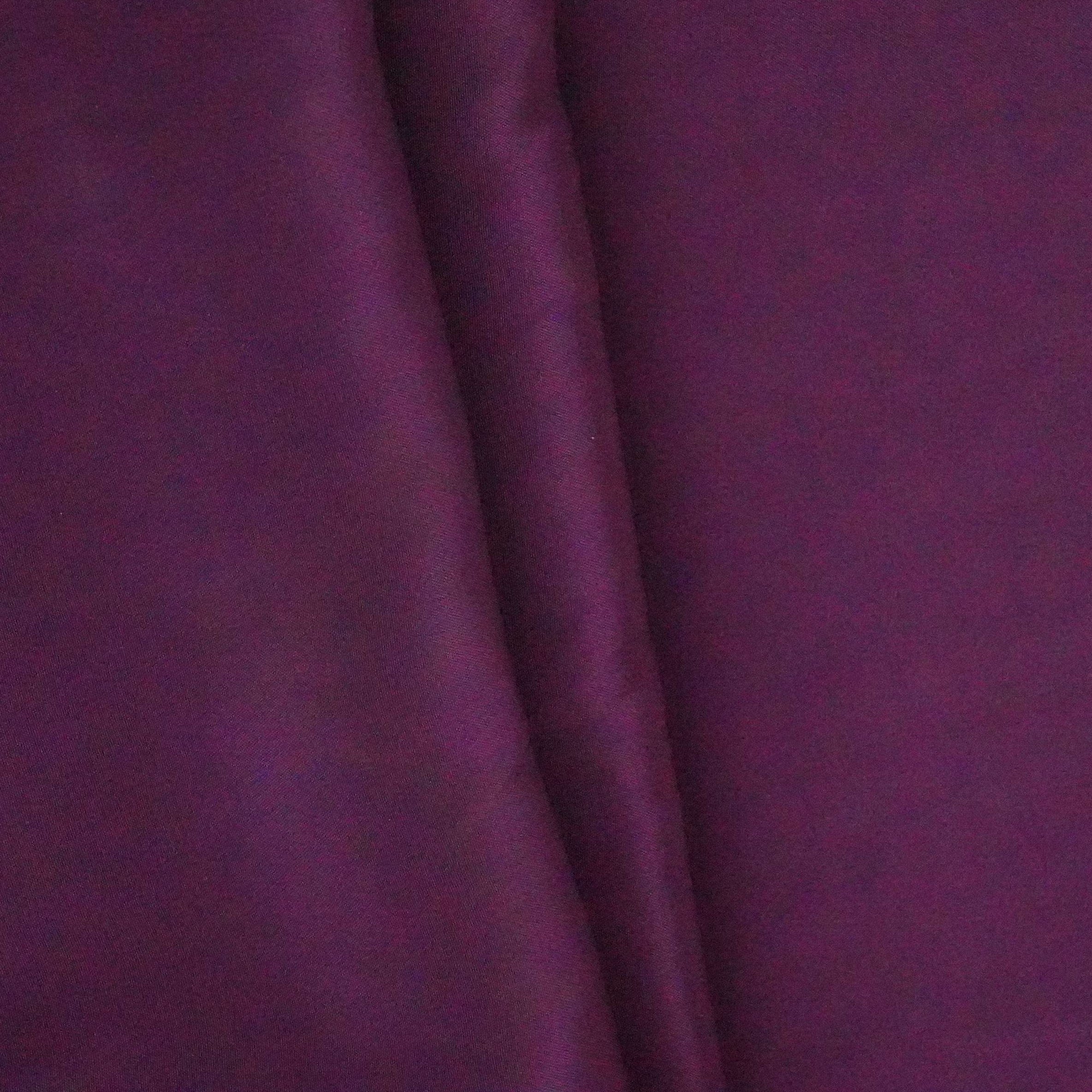 Dark Purple Solid Natural Crepe Fabric GT-19737 - TradeUNO